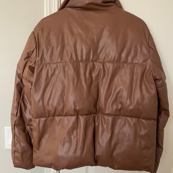 Brown Puffer Jacket - Picture 2 of 3